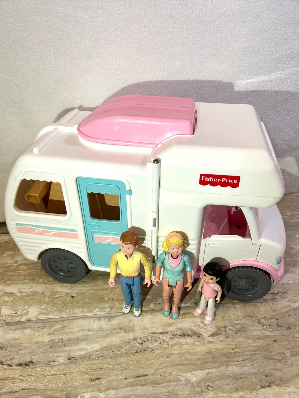 Fisher-Price Loving Family RV Vacation Camper Motor Home Vintage 1998 Boat